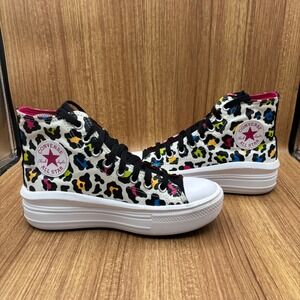 Converse Chuck Taylor All Star Move Women Multi Leopard Print Platform size  7.5